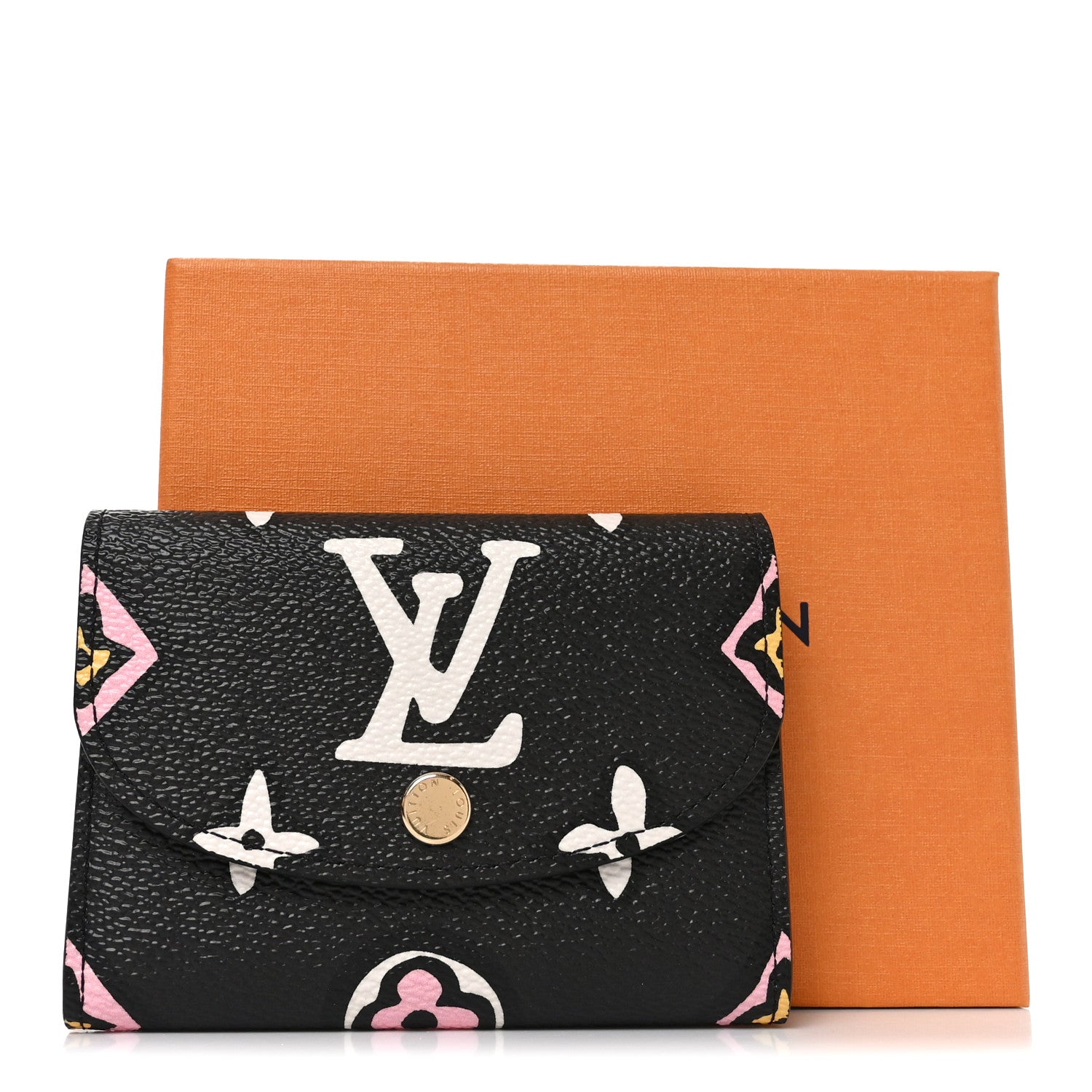 Louis Vuitton Monogram Giant Wild At Heart Rosalie Coin Purse Black 7 of 7