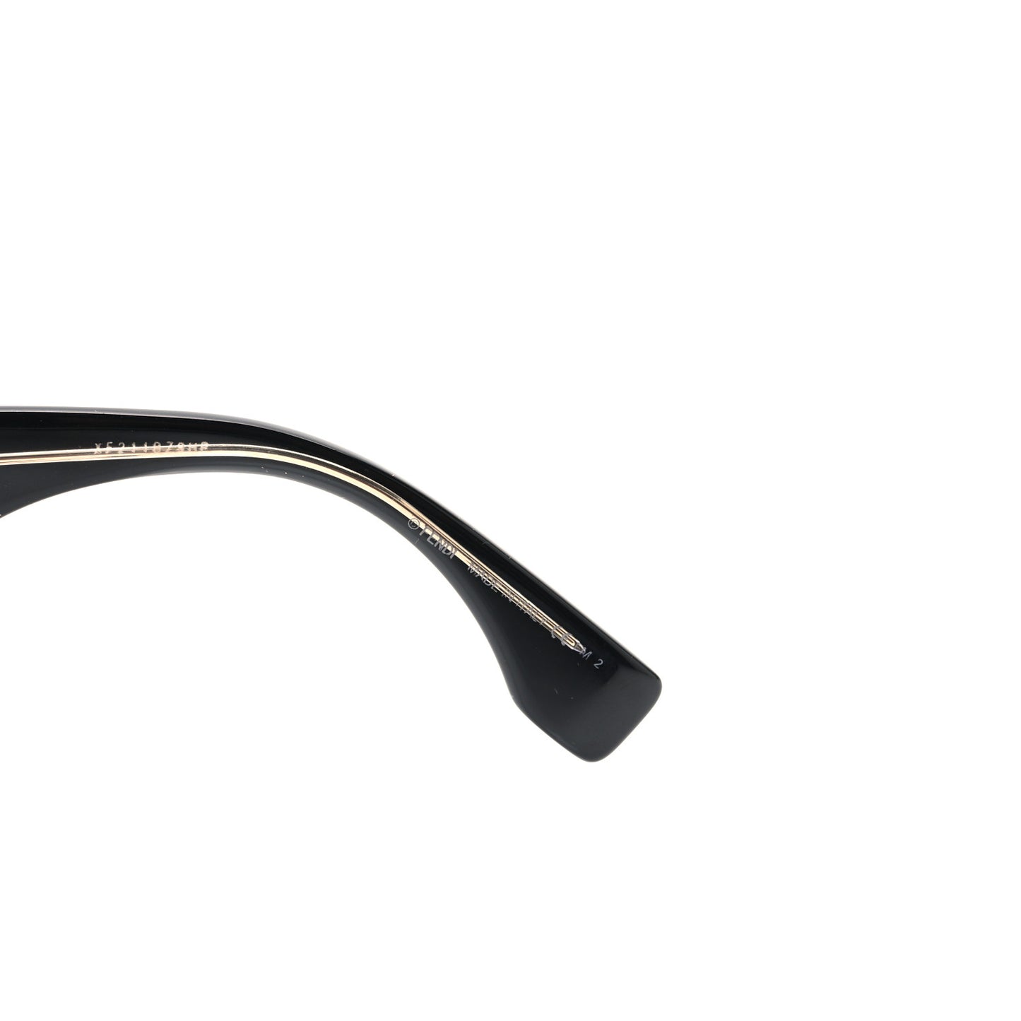 Acetate Cat Eye Sunglasses FF0452/F/S Black