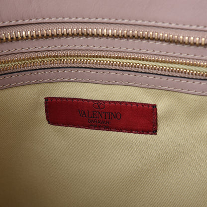 Valentino Garavani Vitello Rockstud Double Handle Tote Poudre 5 of 8