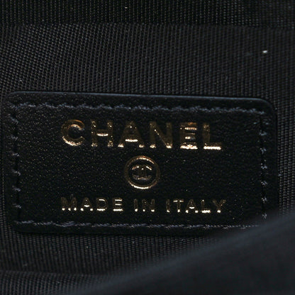 Chanel Calfskin Quilted Mini Maxi Pearls Wallet On Chain WOC Black 6 of 15