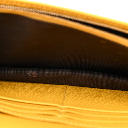 Gucci Pebbled Calfskin Soho Wallet on Chain New Buttercup 5 of 11