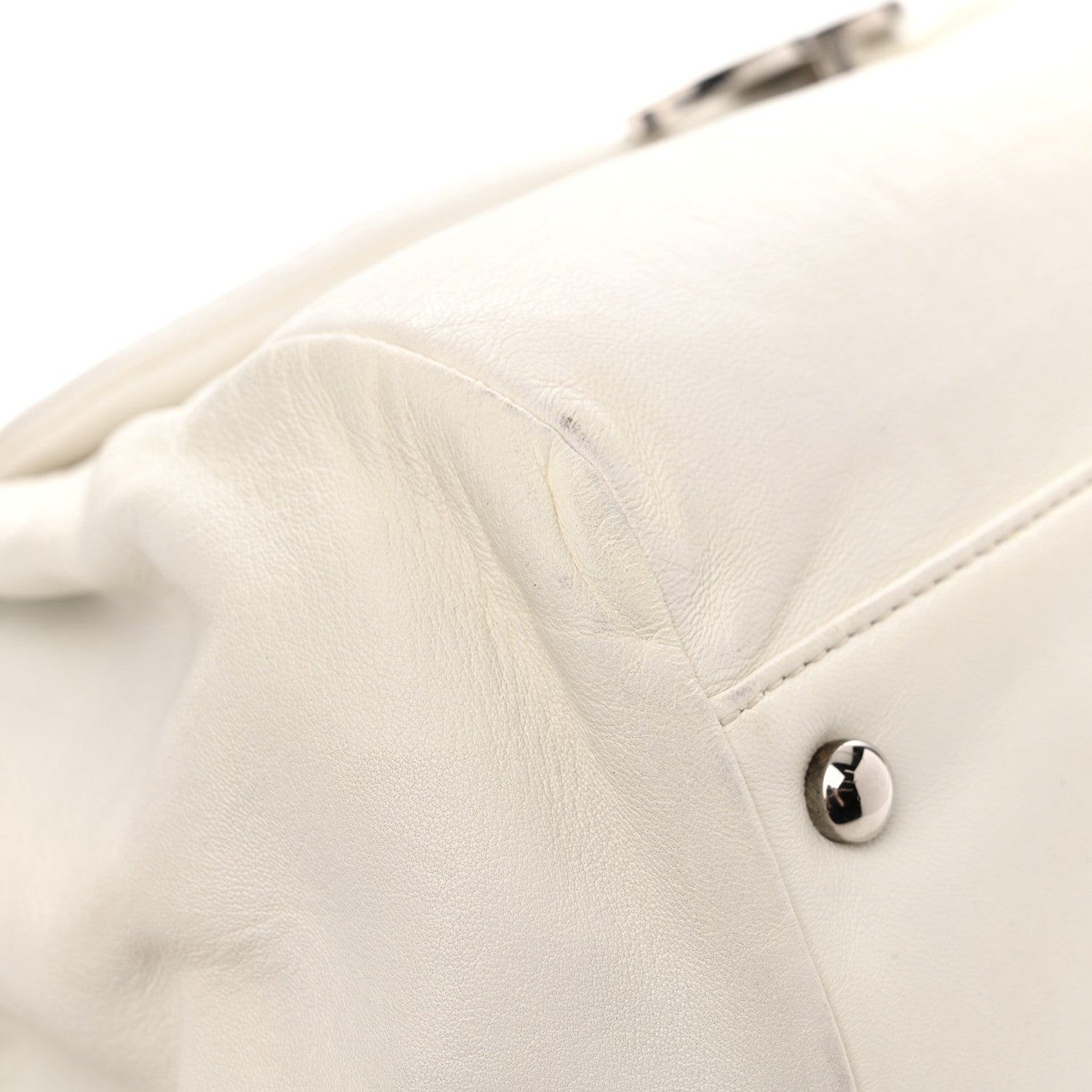 Chanel Lambskin Sensual Accordion Flap White 9 of 13