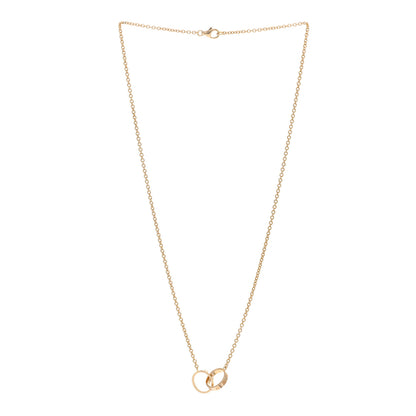 Cartier 18K Yellow Gold Interlocking LOVE Necklace 3 of 4