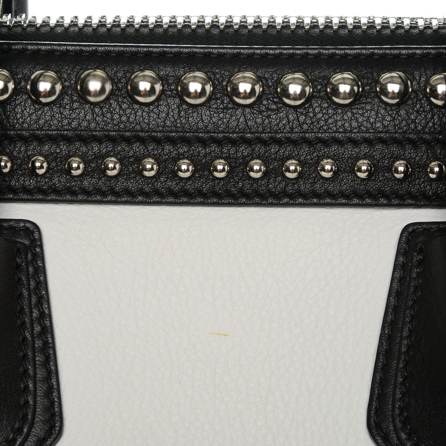Givenchy Calfskin Medium Studded Bi-Color Antigona Black White 8 of 8