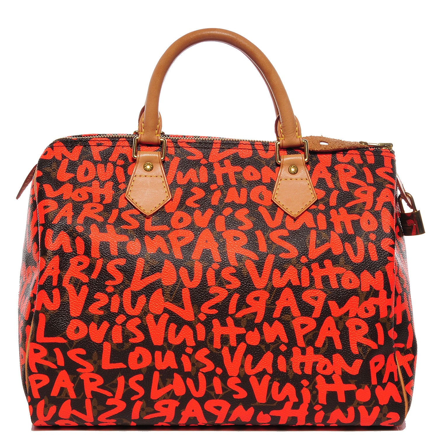 Louis Vuitton Monogram Graffiti Speedy 30 Orange 1 of 8