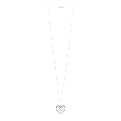 Tiffany Sterling Silver Enchant Heart Pendant Necklace 3 of 4