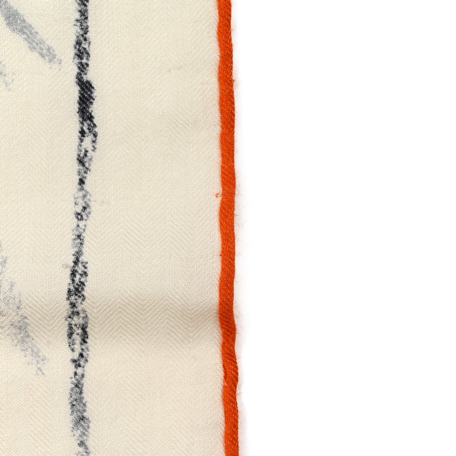 Hermes Cashmere Silk Pirouette au Galop Shawl 140 Blanc Black Gris 9 of 10