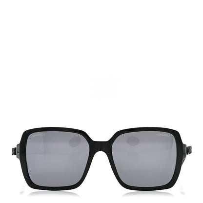 Chanel Acetate Square Sunglasses 5408 Black 2 of 7