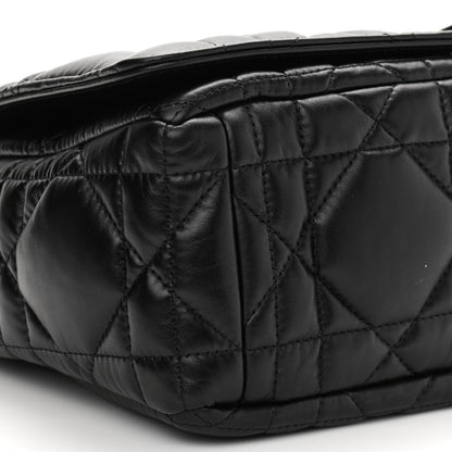 Christian Dior Calfskin Macrocannage Large Caro Bag Black 9 of 11