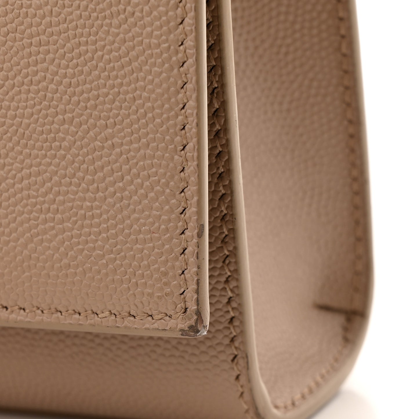 Grain De Poudre Small Monogram Kate Satchel Dark Beige