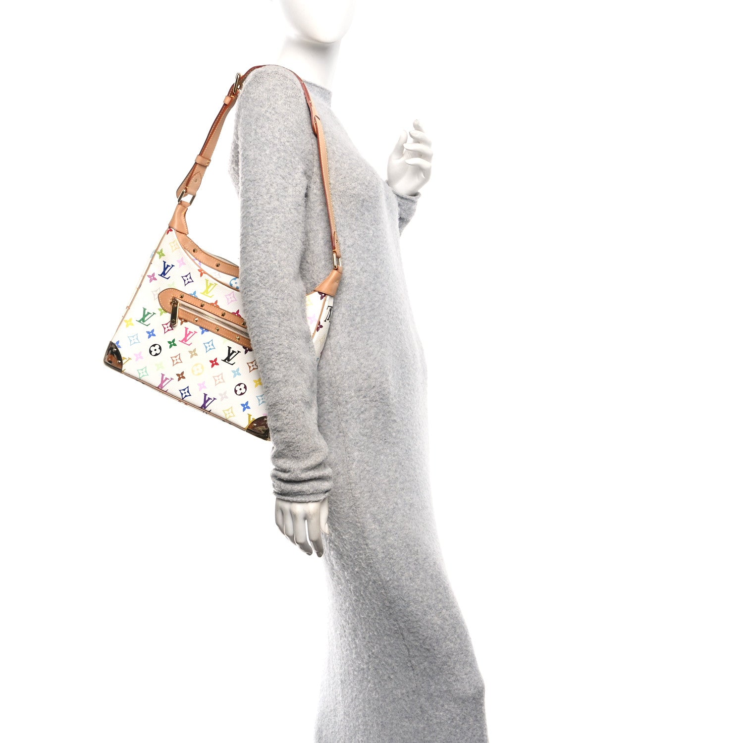 Louis Vuitton Monogram Multicolor Boulogne White 2 of 9