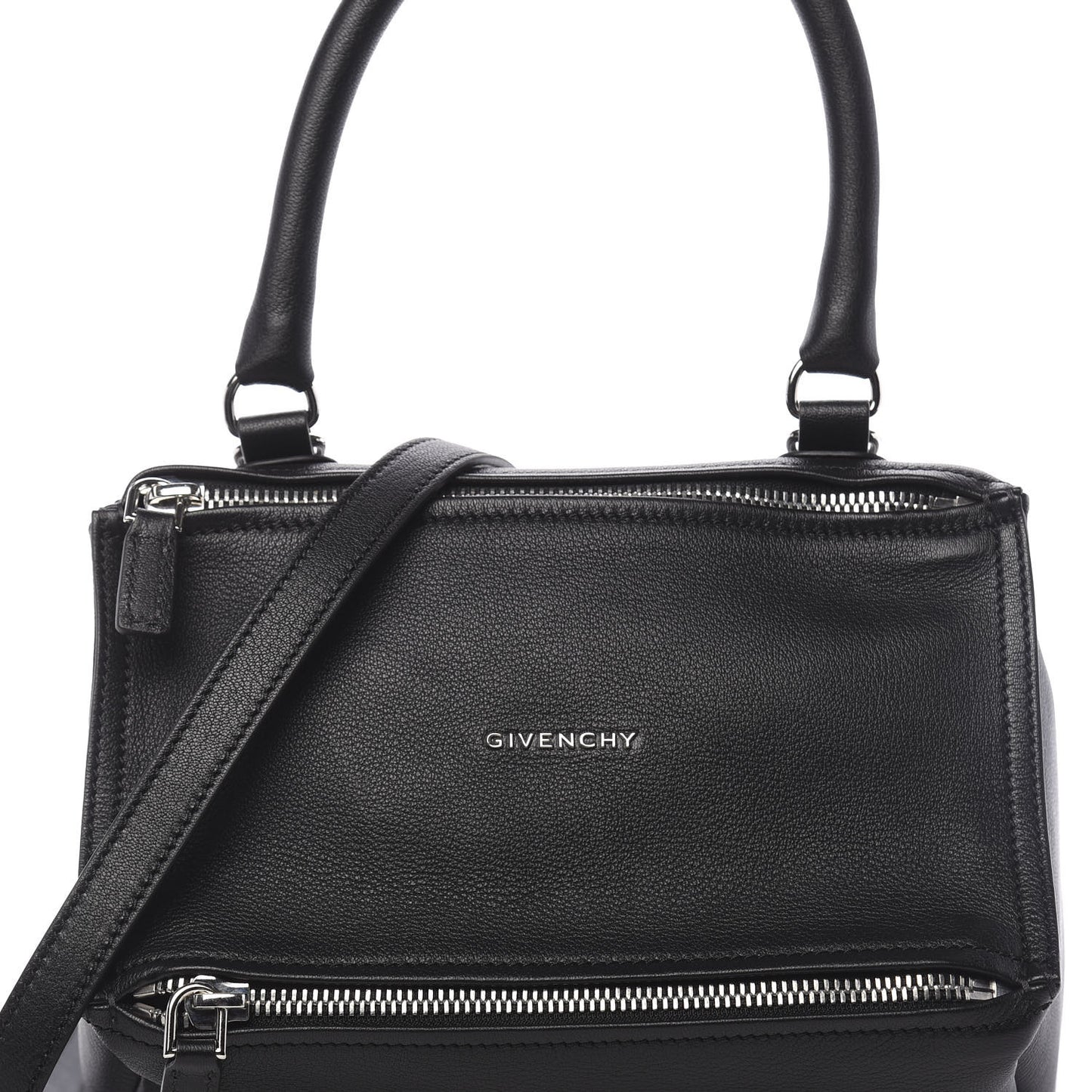 Sugar Goatskin Small Pandora Black