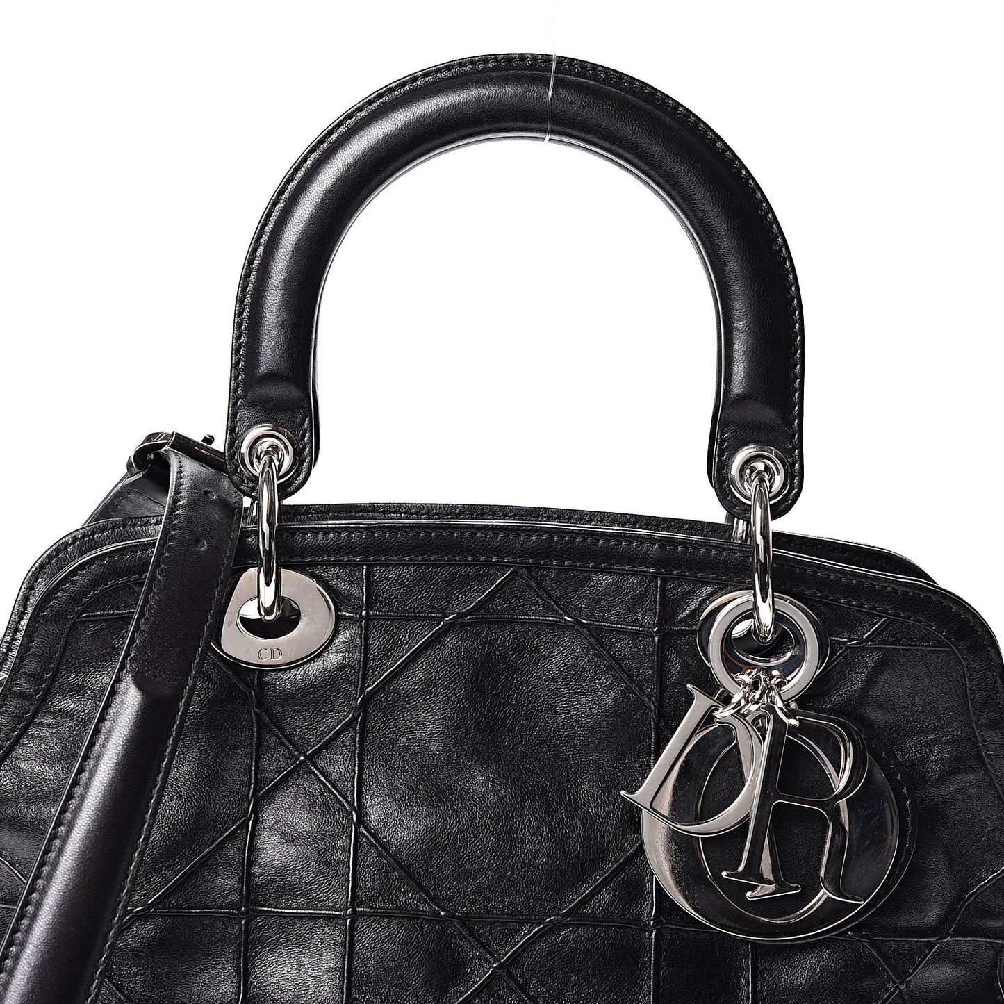 Lambskin Cannage Medium Granville Tote Black