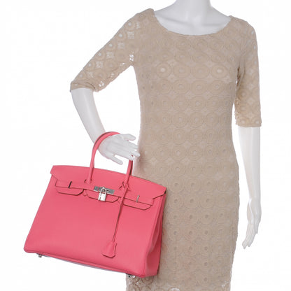Hermes Togo Birkin 35 Rose Lipstick 2 of 11