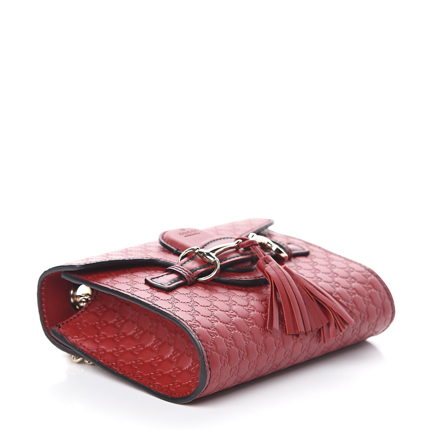 Soft Microguccissima Mini Emily Chain Shoulder Bag Rosso
