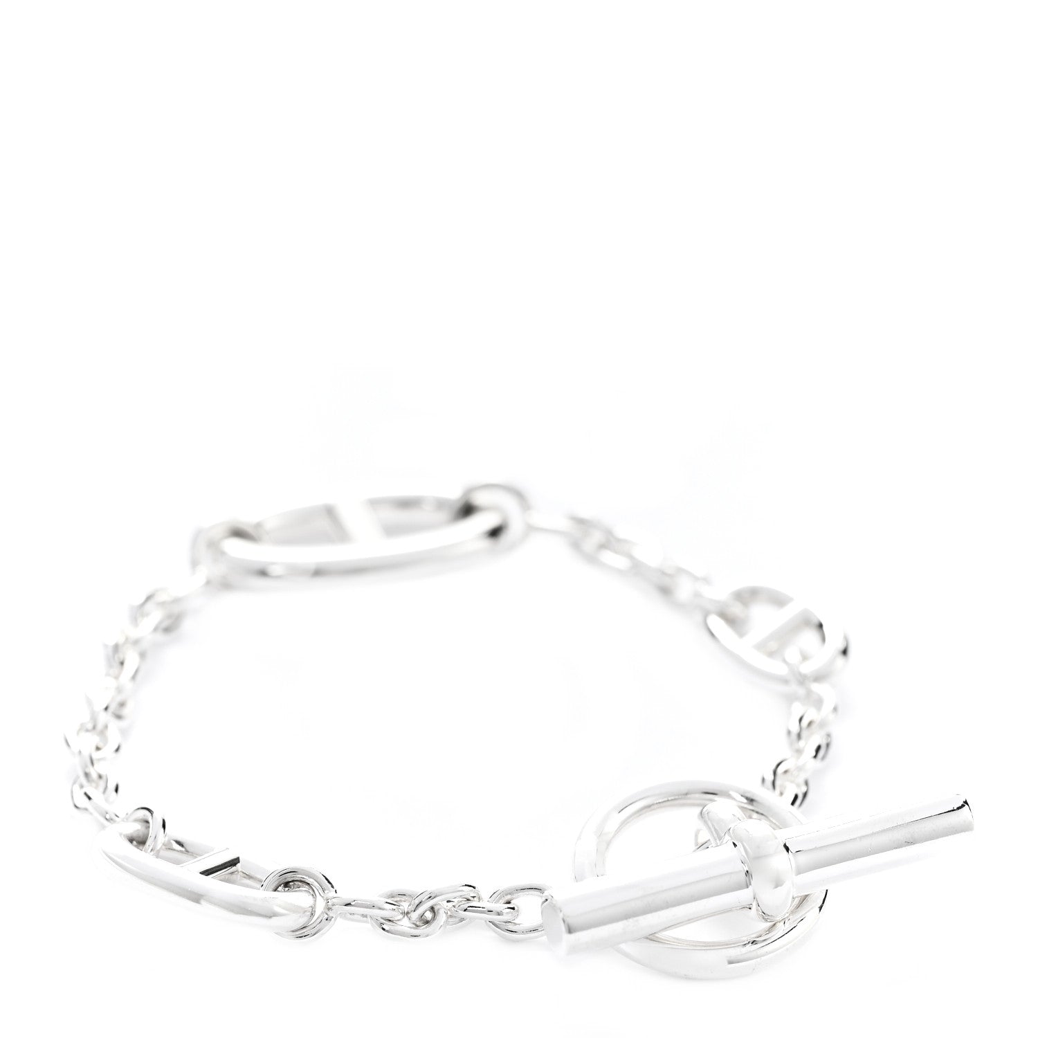 Hermes Sterling Silver Farandole Bracelet ST 3 of 5