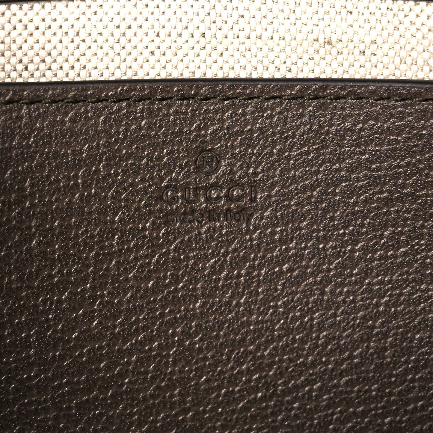 GG Supreme Monogram Textured Dollar Calfskin Web Mini Ophidia Envelope Shoulder Bag Beige Ebony New Acero