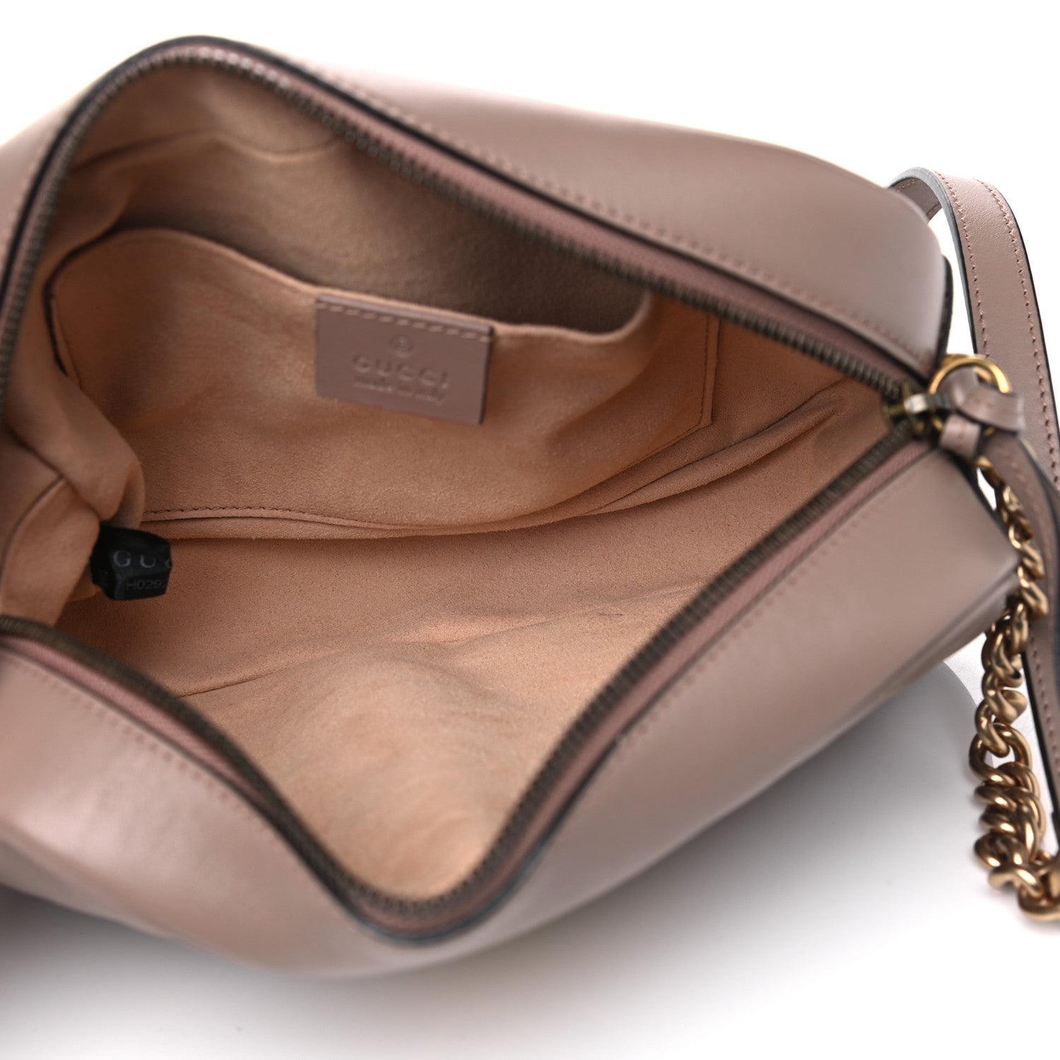 Gucci Calfskin Matelasse Small GG Marmont Chain Shoulder Bag Porcelain Rose 4 of 4