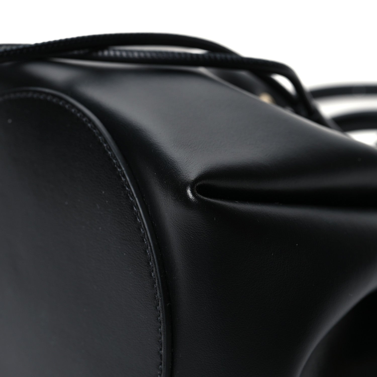 Burberry Calfskin Monogram Motif TB Bucket Black 9 of 12