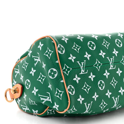Louis Vuitton Calfskin Monogram Speedy P9 Bandouliere 25 Green 10 of 11