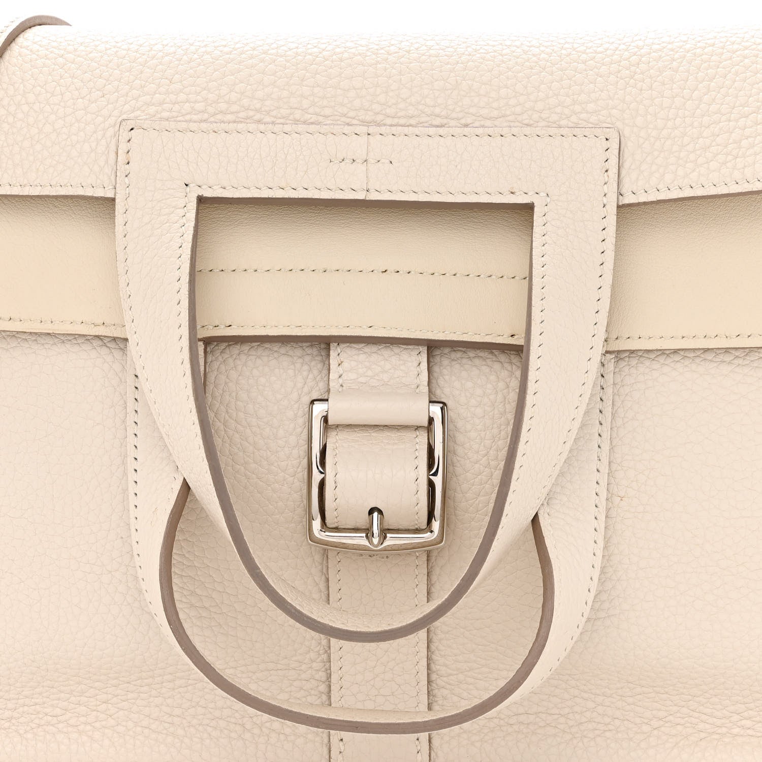 Hermes Taurillon Clemence Halzan 31 GM Craie 8 of 19