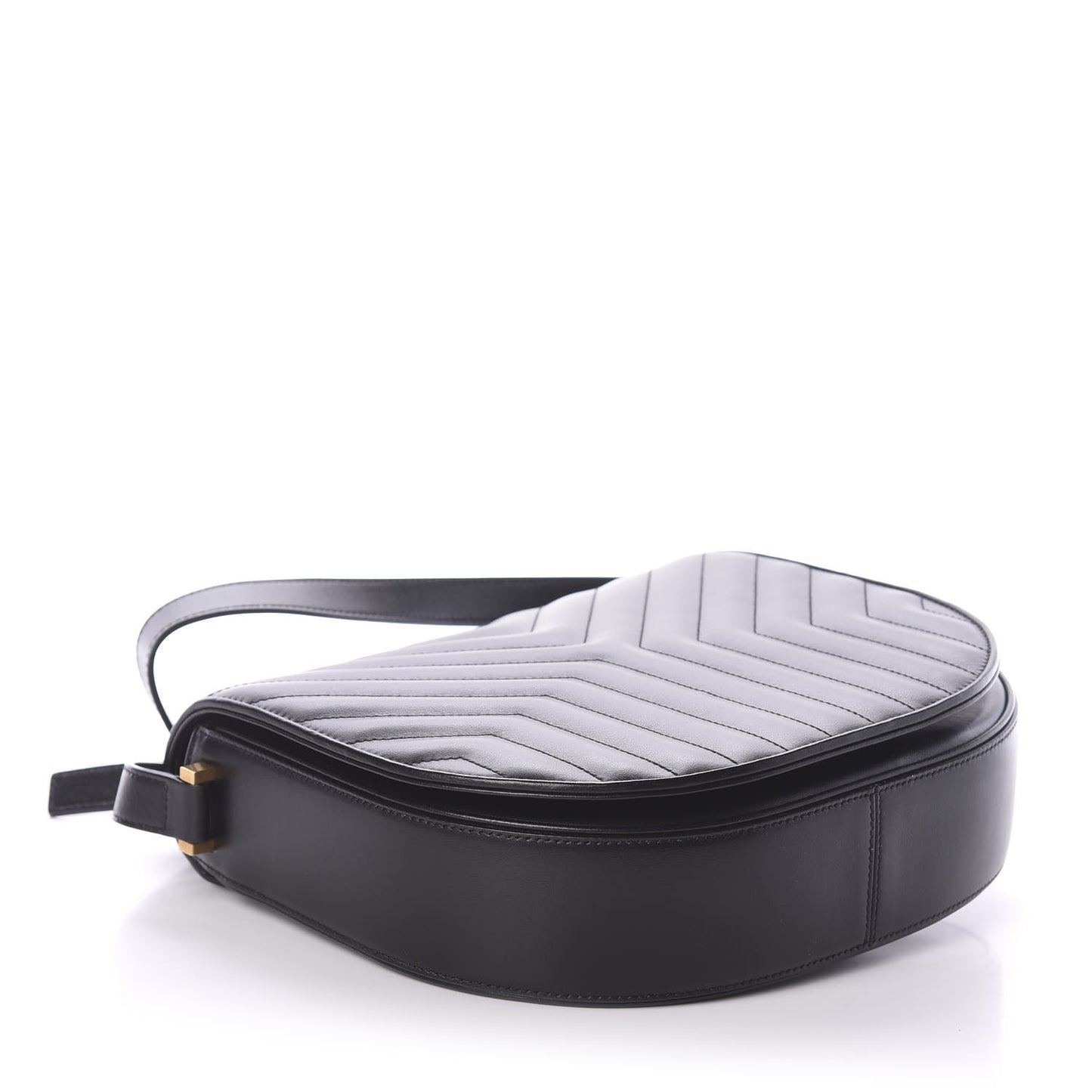 Calfskin Quilted Y Joan Satchel Black
