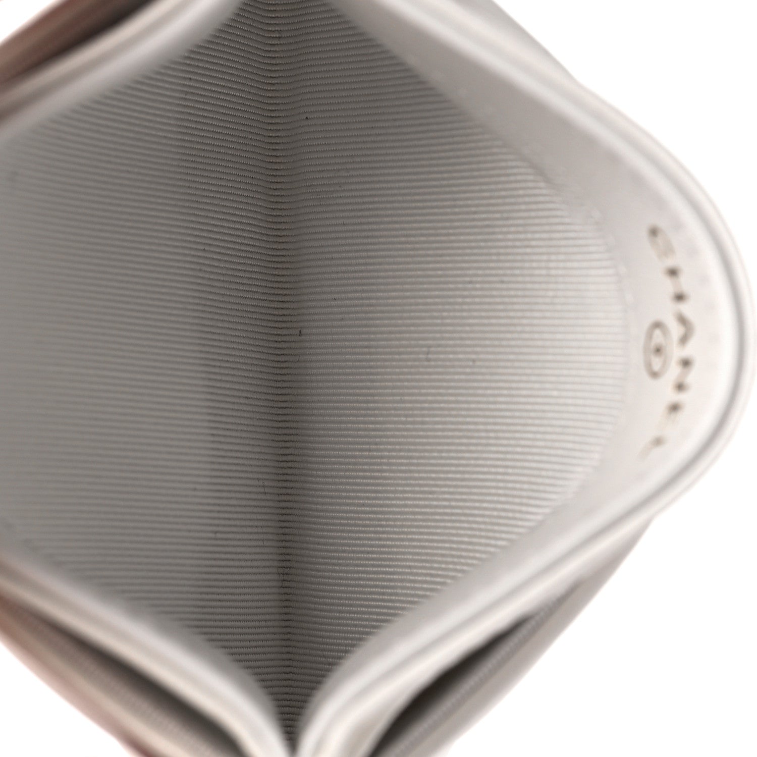 Chanel Lambskin Quilted Chanel 19 Card Holder White 4 of 11