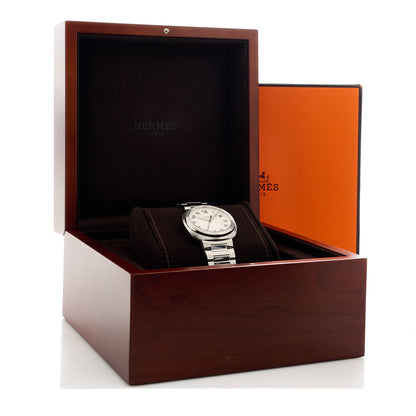 Hermes Stainless Steel 36mm Cut Automatic Watch 5 of 5