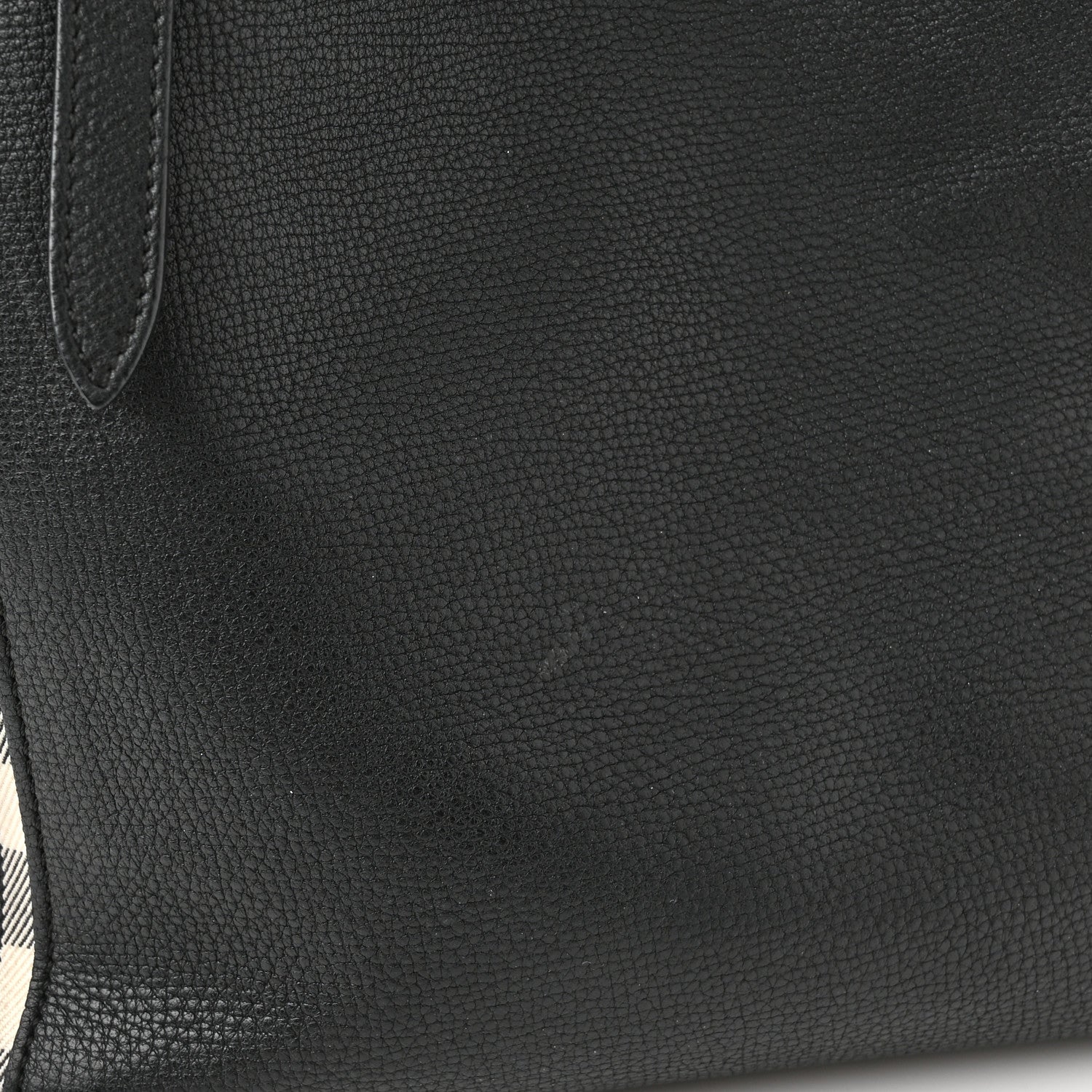 Burberry Grainy Calfskin House Check Small Canterbury Black 13 of 18