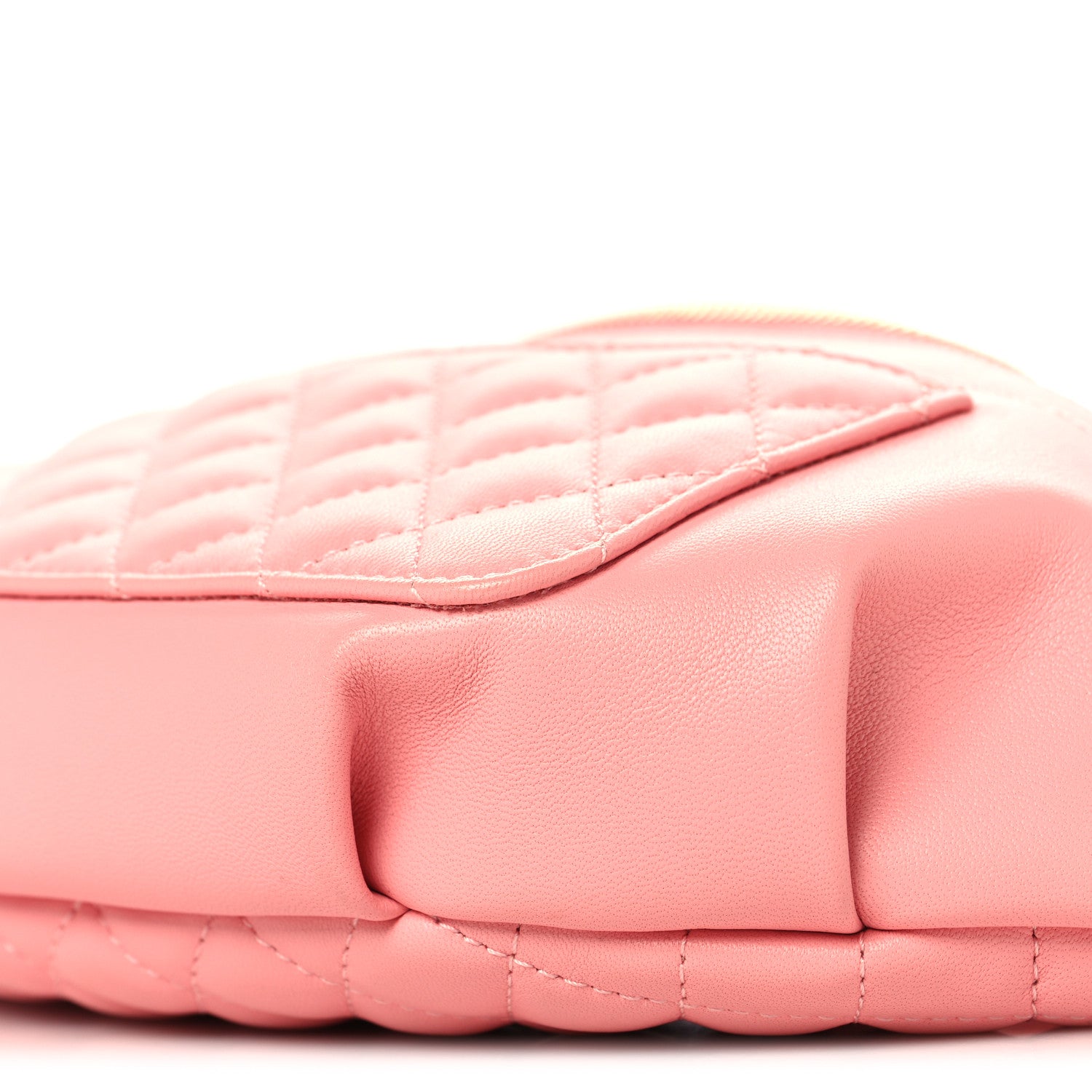Chanel Lambskin Quilted Bi Waist Bag Fanny Pack Pink 9 of 10