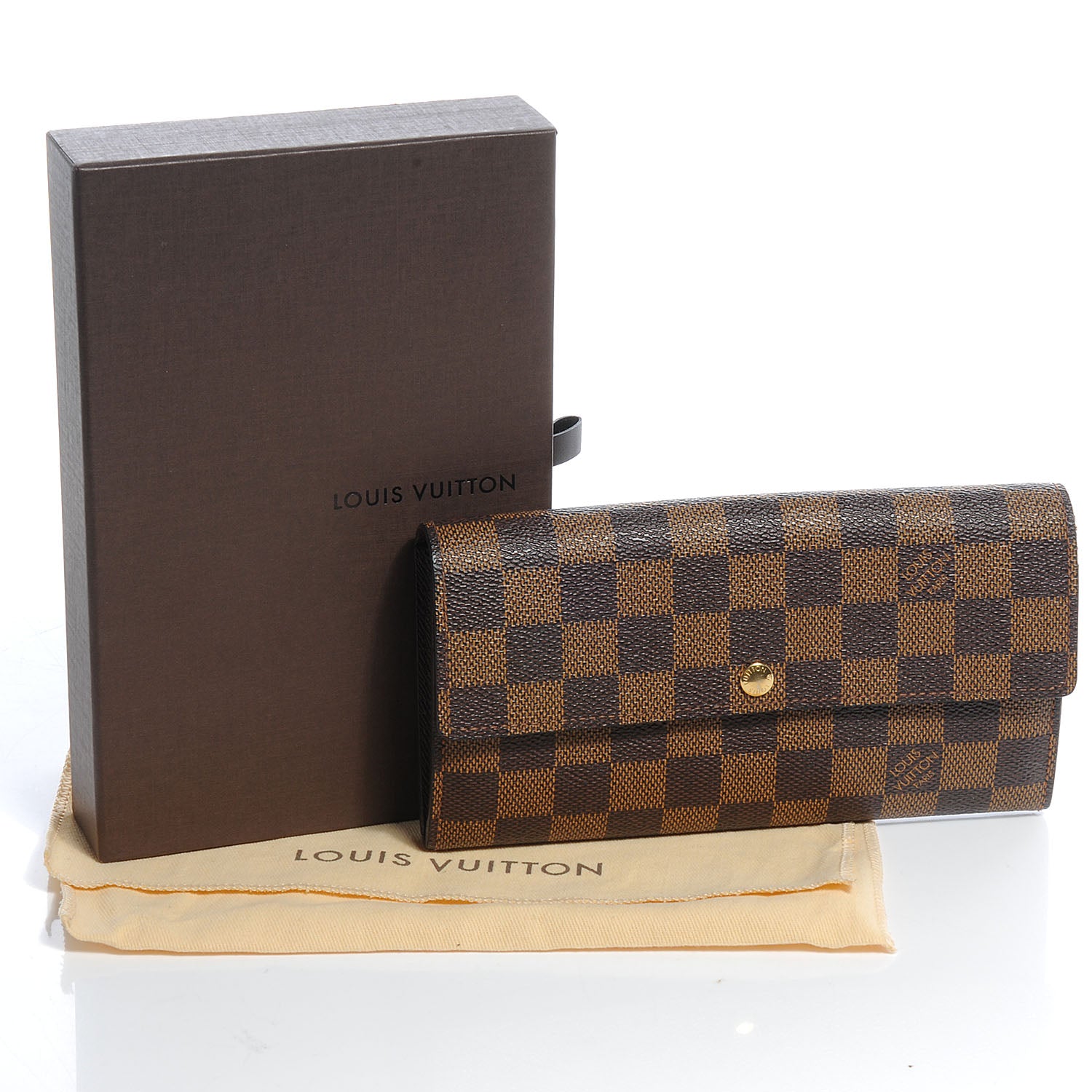 Louis Vuitton Damier Ebene Sarah Wallet 5 of 8