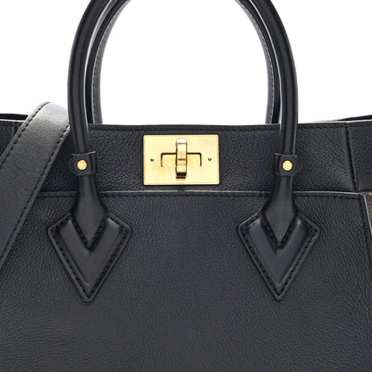 Louis Vuitton Calfskin Monogram On My Side PM Black 12 of 17
