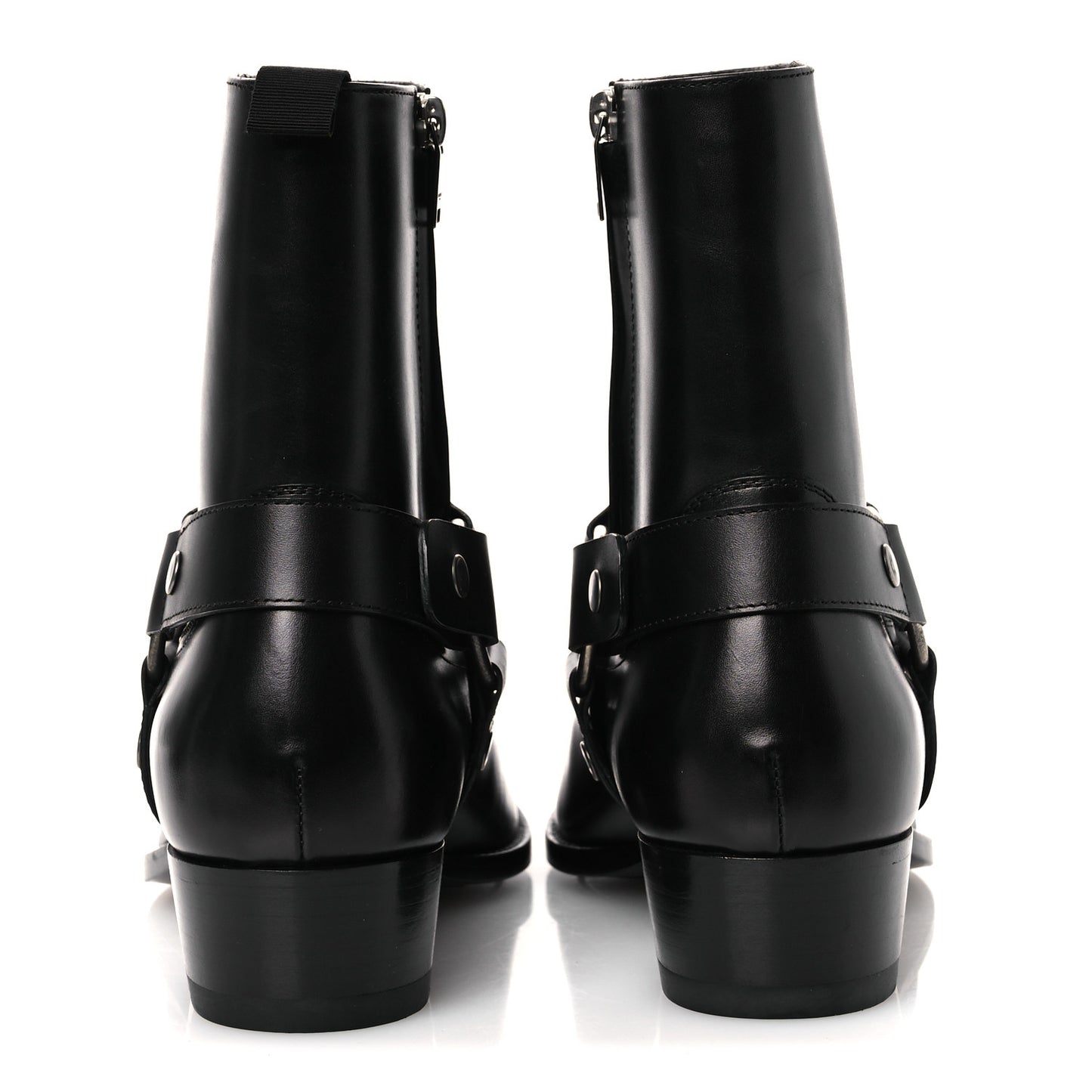 Calfskin Mens Wyatt Marrakesh Harness Ankle Boots 40 Black