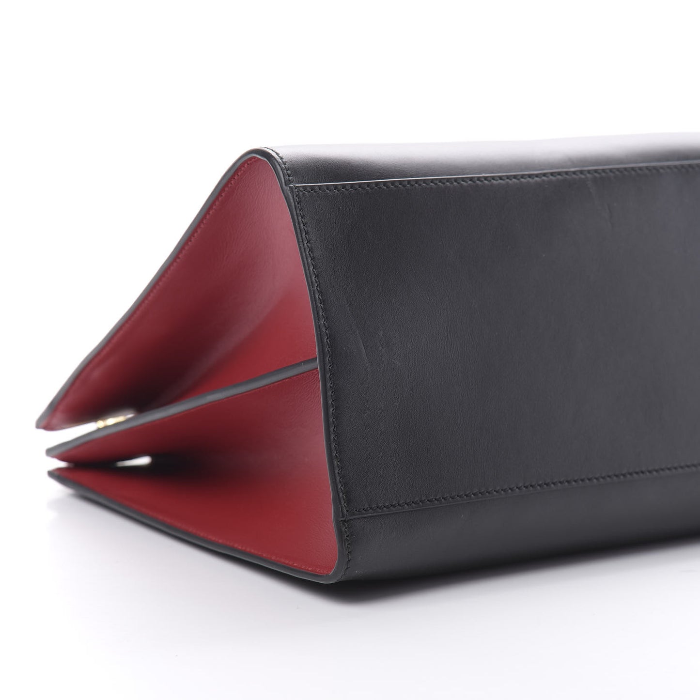 Nappa Bamboo Web Medium Nymphaea Top Handle Bag Black