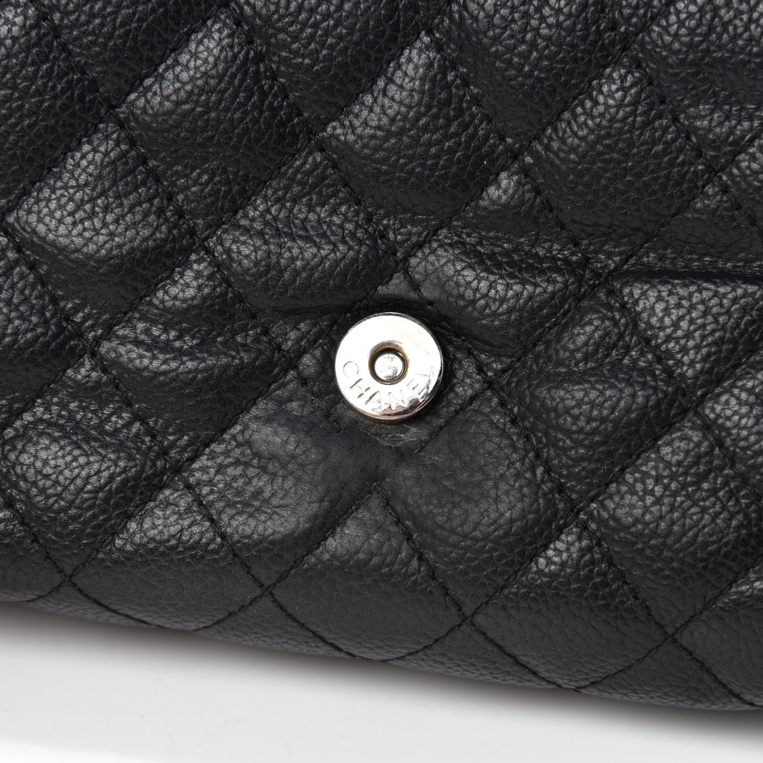 Chanel Grained Calfskin Quilted 2.55 Reissue Flap Belt Bag Clutch Black 8 of 13