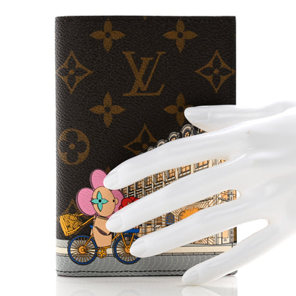 Louis Vuitton Monogram 2022 Christmas Animation Paris Passport Cover Pink 2 of 9