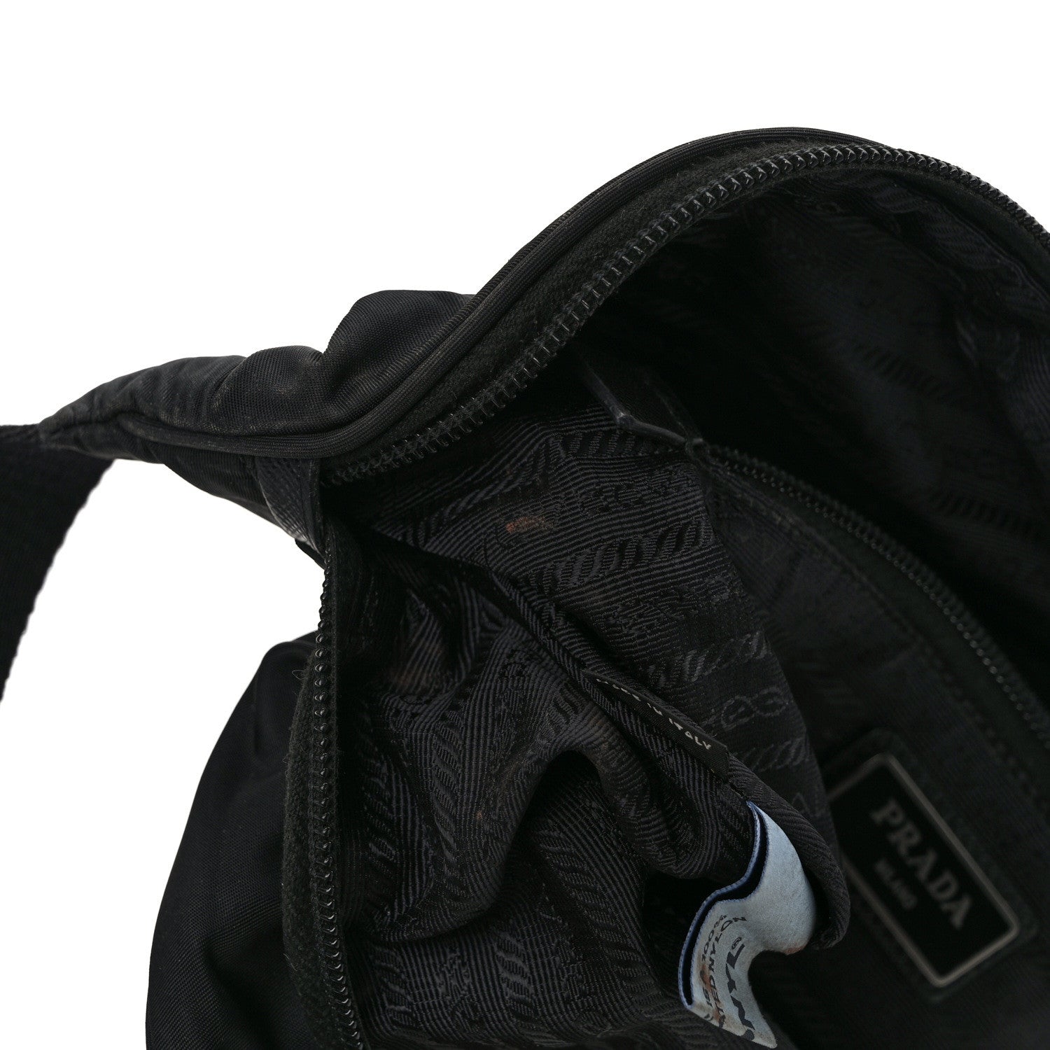 Prada Tessuto Re-Nylon Saffiano Belt Bag Black 10 of 10