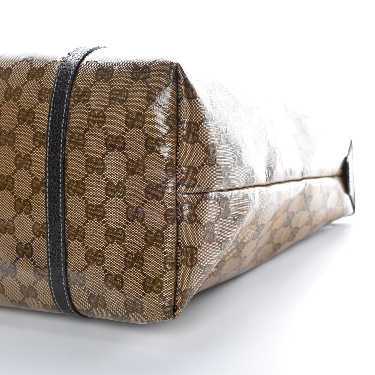 Crystal Monogram Large Joy Tote Brown