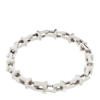 Tiffany Sterling Silver Large T Link Chain Bracelet 2 of 3
