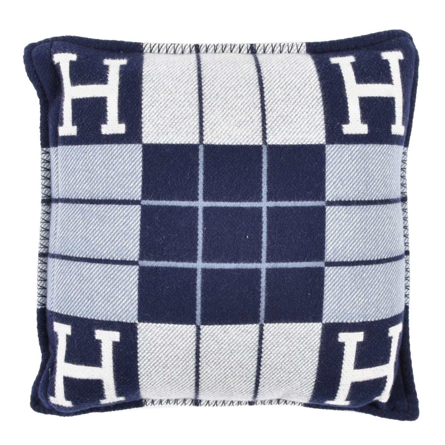 Hermes Wool Cashmere Avalon III Pillow PM Ecru Caban 2 of 4