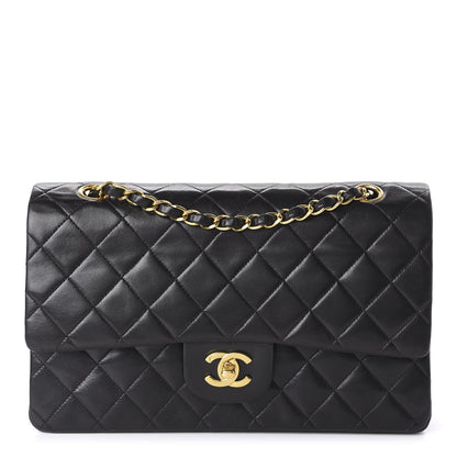 Chanel Lambskin Quilted Medium Double Flap Black 1 of 11