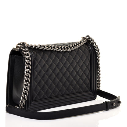 Chanel Caviar Quilted New Medium Boy Flap Black 3 of 11