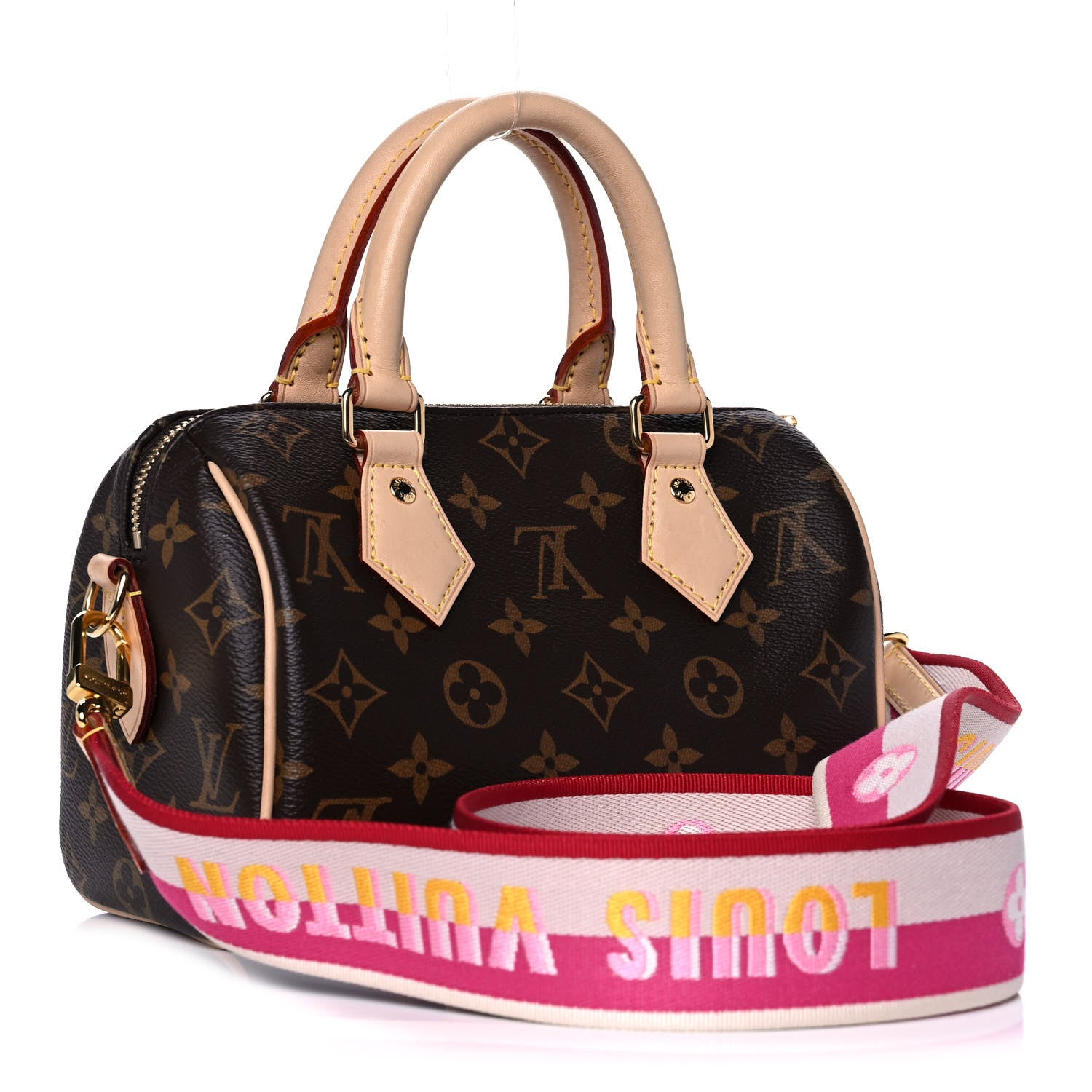 Louis Vuitton Monogram Speedy Bandouliere 20 Fuchsia 3 of 16