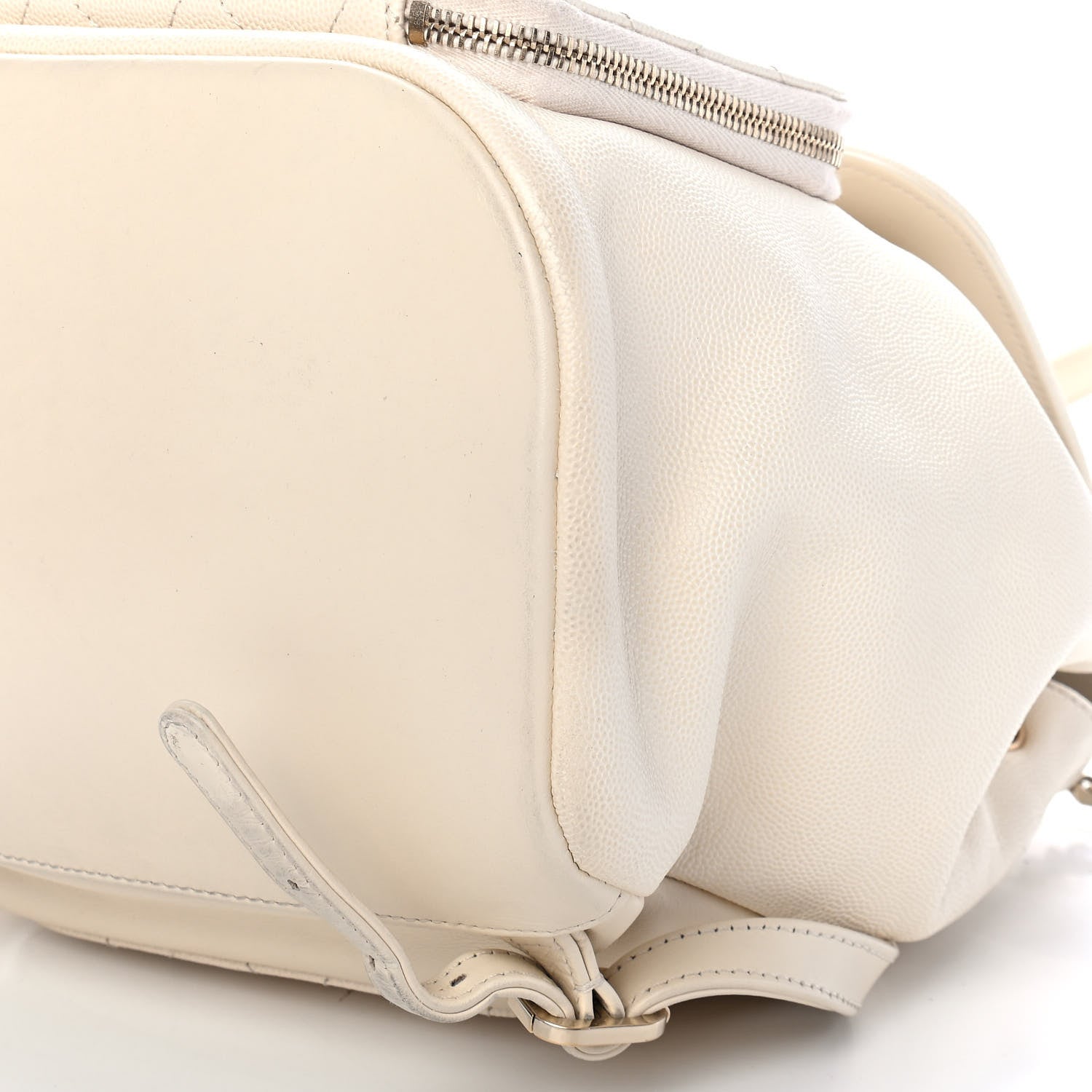 Chanel Caviar Quilted Business Affinity Backpack White 12 of 15
