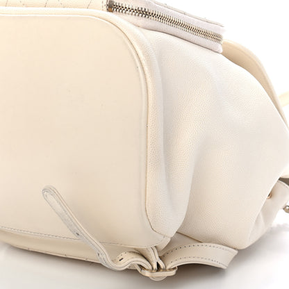 Chanel Caviar Quilted Business Affinity Backpack White 12 of 15