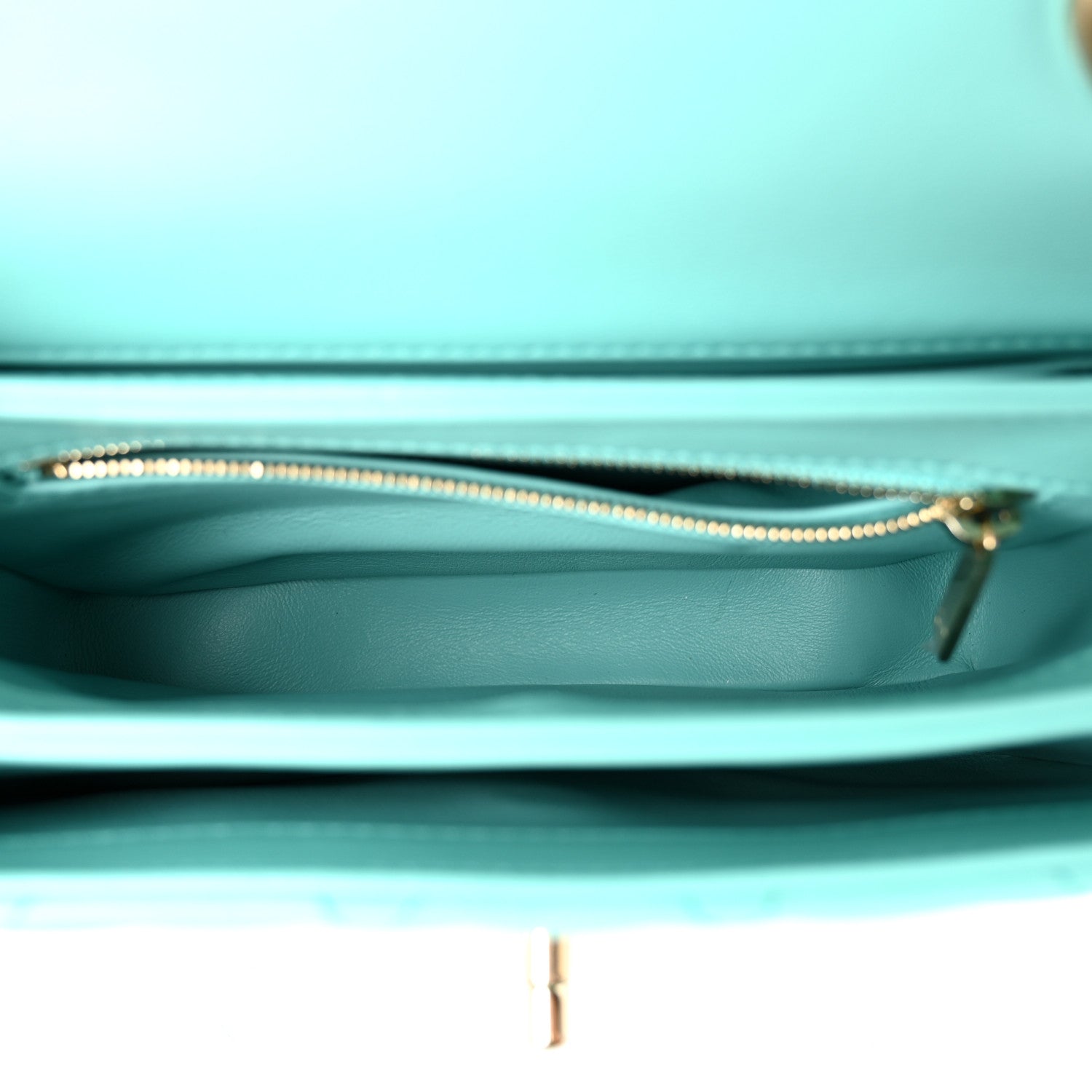 Chanel Lambskin Quilted Small Trendy CC Flap Dual Handle Bag Turquoise 5 of 10