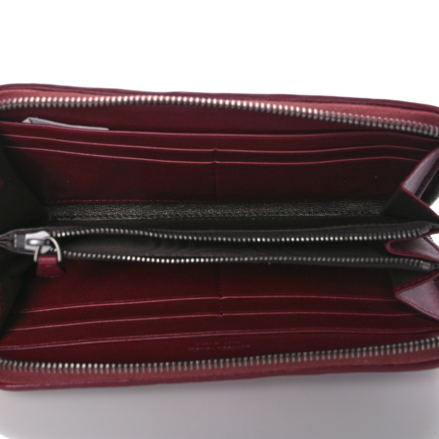 Bottega Veneta Nappa Intrecciato Zip Around Wallet Opera Pink 5 of 12