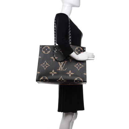 Louis Vuitton Monogram Giant Jungle Onthego GM Black 2 of 11