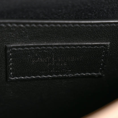 Saint Laurent Crinkled Calfskin Matelasse Monogram Baby Niki Chain Satchel Light Taupe 6 of 13