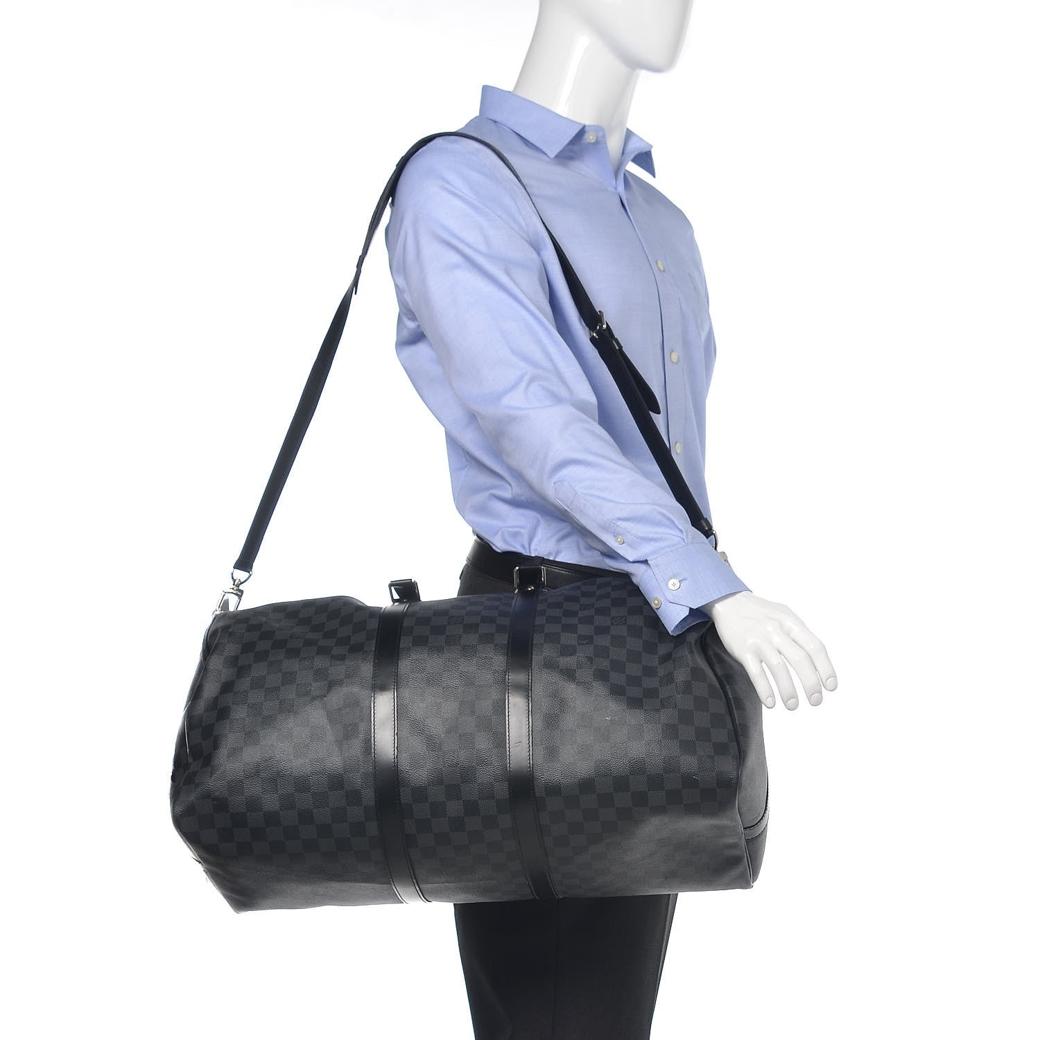 Louis Vuitton Damier Graphite Keepall Bandouliere 55 2 of 22